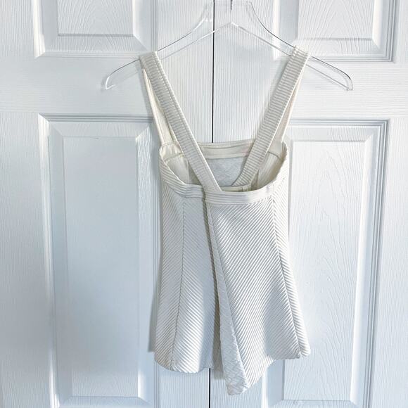 Deletta Anthropologie Ivory Textured Gavi Tank Top - Picture 6 of 8